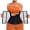 Amazon Fitness Cinturón Abdominal Abotonado Recubierto de Sudor Cinturón de Cintura para Yoga Moldeador Ajustado Cinturón de Cintura Abotonado