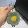 Amuletos para Bolsos Pequeños de Piel de Visón Genuino al por Mayor, Colgantes de Llavero de Peluche de Lujo de Gama Alta para Coche, Regalos Creativos