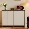 Zapatero para entrada de casa, almacenamiento integrado, montado en la pared, modelo nuevo para apartamentos de alquiler, mueble de entrada interior de madera maciza