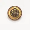 Botões pequenos de metal estilo Chanel, costurados à mão, com design de Leão Duplo, adequados para roupas, casacos, peças de outer wear, suéteres e malhas.