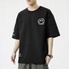 American retro all-match camiseta masculina manga curta ins moda marca de moda moda solto plus size top verão casal meia manga camiseta