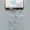 Decoración de mariposa de papel con simulación tridimensional 3D, accesorios de joyería de mariposa hueca tridimensional con textura metálica, pegatinas de pared para el hogar al por mayor