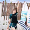 Traje de Surf Familiar Padre-Hijo Japonés y Coreano Traje de Buceo Dividido para Surf y Snorkel Traje de Buceo para Niños en Parque Acuático Traje de Baño Padre-Hijo