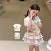 Ropa para Niños Zheshuli Camiseta de Manga Corta para Niñas Estilo Delgado de Verano 2026 Ropa Casual para Niños Top para Niña Pequeña Clase A Bebé