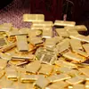 Venda Direta de Fábrica de Barras de Ouro Falso, Pequenos Lingotes de Ouro para Decoração, Barras de Ouro Pequenas Atratoras de Riqueza, Enfeites Atacado
