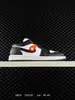 Air Aj1 Jordan 1 Low Entrenamiento Alemán Color Samba Clásico Unisex de Caña Baja Deportivas Casuales Baloncesto Tenis