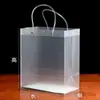 Bolsa de Tote de PP Esmerilado, Bolsa de Regalo Navideño, Bolsa de Tote Transparente de Plástico PVC, Bolsa de Regalo para Maquillaje y Artículos de Tocador, Recuerdo de Boda