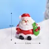 Nova Paisagem em Miniatura DIY de Papai Noel e Boneco de Neve Adorável, Decorações para Bonsai, Enfeites de Cena de Neve e Decorações de Natal de Foca