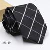 Corbata de Negocios para Grupo de Hombres Corbata Casual Profesional de Moda Corbata de Poliéster Novio Boda Corbata de Auto-atado Rayada Festiva