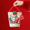 Navidad Nuevo Creativo Bolsita de Terciopelo de Manzana Portátil Bolsa de Regalo de Navidad Caja de Regalo de Manzana Nochebuena Regalos de Navidad