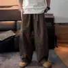 Pantalones de Cuadros de Burbujas Texturizados para Hombre Verano 2025 Pantalones Finos Caídos de Pierna Ancha Casuales Sueltos Transpirables Rectos