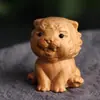 Talla en Madera de Durazno Lindos Doce Animales del Zodiaco Productos de Madera Rata, Buey, Tigre, Conejo, Dragón, Serpiente, Caballo, Oveja, Mono, Gallo, Cerdo, Perro Zodiacales Pequeños Adornos