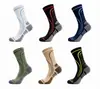 Calcetines de Compresión Populares Transfronterizos para Deporte, Malla Absorbente de Sudor, Transpirables, Antideslizantes, Amortiguación, Absorción de Impactos, Calcetines para Correr, Calcetines de Media Pantorrilla para Ciclismo