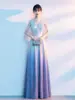 Vestido de Performance para Coro Feminino, Novo Vestido Longo para Performance em Palco de Coro, Vestido para Competição de Recital de Maestro