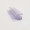 Suportes de etiqueta plásticos POP feitos sob medida de fábrica, etiquetas de preço de PVC transparente para supermercados, clipes de dente macio coextrudidos para precificação de prateleiras