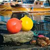Boyas Flotantes de PVC para Intercepción de Vías Fluviales, Advertencia Acuática, Barrera de Basura y Contaminación Fluvial, Pelota Flotante de Plástico