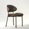 Silla de comedor Eames para restaurante retro casual de temática comercial, silla negra para café nórdico, estilo simple y de lujo ligero
