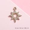 Pingente de Floco de Neve de Diamante Acessórios de Pingente Acessórios de Joias de Liga de Natal Acessórios DIY Pulseira Colar Feminino Brincos de Roupa