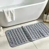 Alfombrilla antideslizante para baño sin olor para bañarse y ducharse, tamaño grande con ventosas, alfombrilla de masaje para pies, alfombrilla de suelo resistente al agua para inodoro