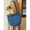 Bolsa de Palha Trançada Vazada de Nicho Estilo Coreano para Mulheres, Bolsa Tote Casual de Verão para Férias e Viagem, Bolsa de Ombro Versátil de Grande Capacidade