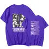 Nueva Camiseta Redonda de Manga Corta Estampada Deportiva de Verano para Concierto de Taylor Europea y Americana 2025