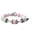 Cristal Blanco Natural Material K9 Alta Calidad DIY Diseño Original Exquisito Popular Pulsera para Mujer Moda Versátil Tiktok Mayoreo
