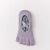 Calcetines de yoga de cinco dedos, calcetines antideslizantes profesionales para Pilates, calcetines de interior para fitness y deportes para mujer, directo del fabricante, venta al por mayor