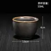 Xícara de Porcelana Branca para Chá Kung Fu, Xícara Pessoal para Degustação de Chá, Tigela de Chá, Xícara Individual de Cerâmica Pintada à Mão Azul e Branca para Mestre, Xícara de Vidro para Pu'Er