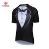 Ropa de ciclismo para hombre que absorbe la humedad, diseño de bicicleta, manga larga, transpirable, con cremallera, top para ciclismo de carretera, venta al por mayor
