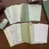 Coleção M5 Caderno de Folhas Soltas Acessórios para Páginas Internas Livro Planejador de Armazenamento Capa de PP Livro de Cartões Mini Bolso Interno Portátil