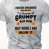 Camiseta Masculina de Manga Curta Aliexpress Transfronteiriça Inglês Simples