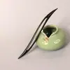 Mercadorias genuínas Pente de ébano pente de alto padrão diy estilo antigo acessórios de cabelo com balanço passo Pente de madeira novo estilo chinês adorno de cabeça feminino