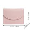 Corea del Sur Estilo Ins Bolso Pequeño para Tarjetas Corto Portátil Pequeño Color Sólido Simple Nuevo PU Cuero Certificado Monedero