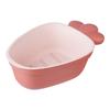Cor de contraste dupla camada de rabanete cesta de lavagem de frutas cesto de drenagem de frutas cozinha cesta de armazenamento de frutas cesta de plástico multiuso