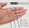 Vedação esmalte não-desbotamento de metal mini saco de corrente fina diy jóias colar Cruz de Ferro O-em forma de cadeia bar acessórios