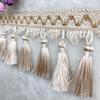 Tela de Cortina Estilo Europeo Nuevo Tianhe Encaje Accesorios de Boda Accesorios para Sofá Almohada Textil Borla para Costura Tijeras Colgantes