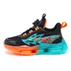 Sapatos Infantis Sapatos de Menino Mais Vendidos Novo Estilo Primavera Sapatos Esportivos Antiderrapantes para Crianças Crianças de Meia-idade e Grandes Superfície de Couro Impermeável Sapatos de Corrida Modernos