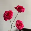 3 Rosas de Diamante Flores Artificiais Simulação Decorar Cerimônias de Casamento Auditório de Casamento Flores de Caminho para Cerimônia Floricultura Shopping Cachoeira Paisagem de Rosas