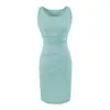 2616-Vestido Sexy Sem Mangas Estilo Europeu e Americano para Mulheres Nova Coleção Primavera e Verão 2026 Cintura Marcada Slim Fit Justo ao Corpo