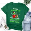 Camiseta de manga curta de Natal com desejo, estilo europeu e americano, geek de Natal, pelo verde estranho, estampa do Grinch, manga curta