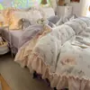 Es esponjoso y muy cálido~ El juego de cama de terciopelo de leche de cuatro piezas está engrosado para el calor del invierno, y la funda de edredón de terciopelo de coral es ropa de cama Clase A