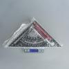 Regla Móvil de 7" Regla de Respaldo Triangular Ajustable Juego de Bolígrafos Rojos Métricos Regla de Ángulo de Aleación de Aluminio Métrica y en Pulgadas