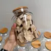 Frasco de Almacenamiento Sellado de Vidrio de Grado Alimenticio, Recipiente para Té, Almacenamiento de Cáscara de Mandarina Seca, Botella Gruesa a Prueba de Humedad para Granos de Café