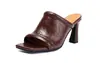 Sandalias de Mujer para Exteriores, Pantuflas de Punta Cuadrada, Sandalias de Verano Talla Grande, Exportación-