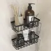 Soporte para Esponja de Fregadero de Cocina Montado en la Pared Cesta de Almacenamiento para Cepillos de Limpieza Estante de Drenaje Baño Almacenamiento Multifuncional para Artículos de Tocador