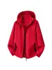 Nueva ropa de abrigo de primavera y otoño, talla grande, con capucha desmontable, adecuada para parejas, ropa de trabajo, actividades al aire libre, senderismo y chaqueta impermeable, disponible para venta al por mayor con impresión de logotipo