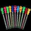 Nuevo Internet burbuja roja palo molino de viento grande colorido niños soplando máquina de burbujas pistola juguete de burbujas luminoso en stock al por mayor