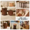 Taburete Apilable de Madera Maciza, Taburete Bajo Multifuncional para el Hogar, Taburete para Comedor, Taburete Redondo para Dormitorio, Silla, Banco de Lujo Ligero, Mesa Auxiliar Estilo Chino Nuevo