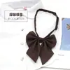 Gravata Cor Sólida Roupa Feminina Decoração Livre Marrom Escuro Vintage Faculdade Combina com Tudo Legal e Fashion Amarrar à Mão Estudante Laço
