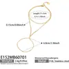 Pulsera de Dedo con Cadena Integrada en Forma de O de Doble Capa Ligera, Acero Inoxidable Chapado en Oro, Estilo Europeo y Americano, Versátil para el Trayecto Diario, Accesorio Adelgazante